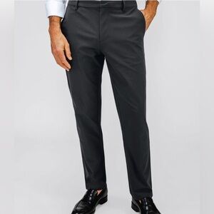 Ministry of Supply Men's Elegant Black Dress Pants